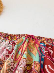 Breezaya Gonna di taglia grande con fiocchi colorati e stile rilassato per le vacanze