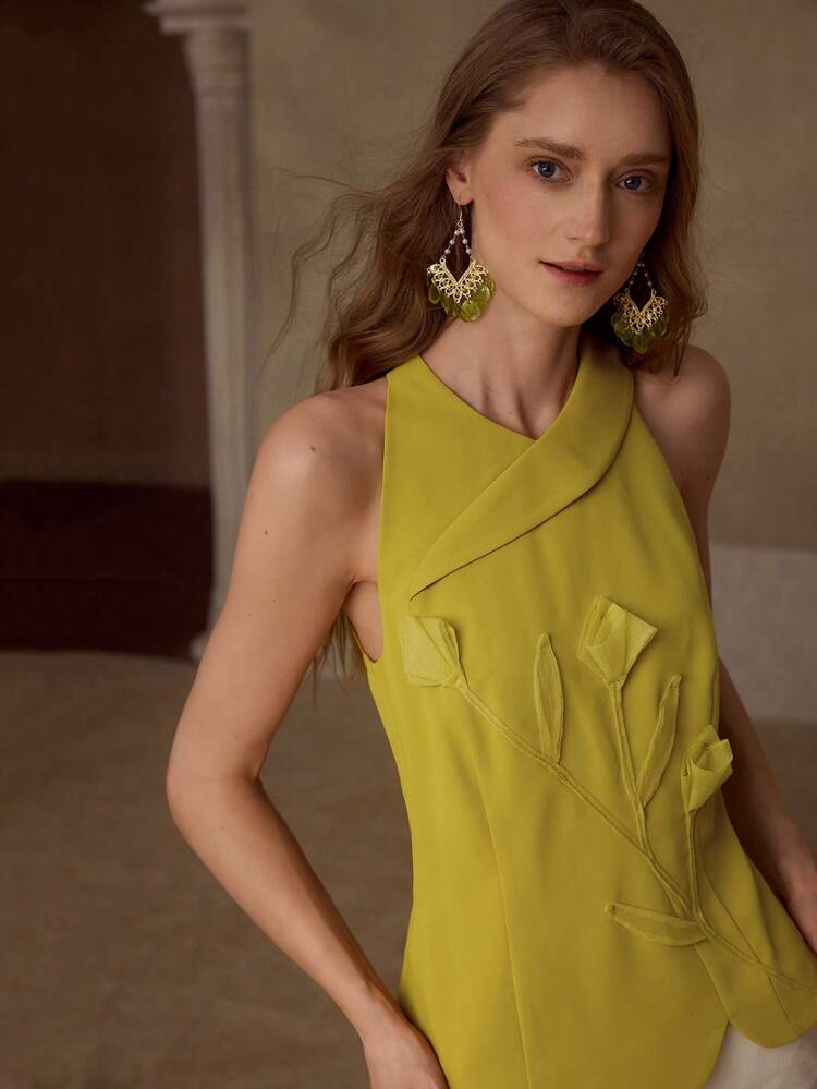 APPLIQUES WRAP TOP