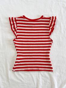 Soleia Trang phục dự tiệc cưới bãi biển miền Tây ngày lễ tốt nghiệp ngày lễ thánh Patrick của phụ nữ kỳ nghỉ xuân lễ phục sinh lễ hội âm nhạc áo phông bohemian nhiệt đới thanh lịch có viền xếp nếp sọc duyên dáng - Nhiều màu - Xem 2