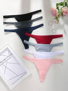 7pcs Seamless Sexy Underwear G-String Set - Multicolor - View 6