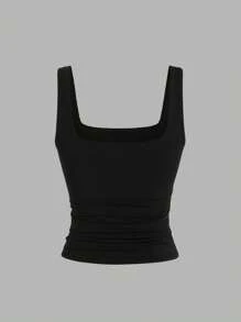 Sweetra Women's Casual Versatile Minimalist Fitted Camisole