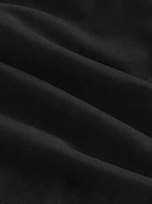 SHEIN MOD Black Cute Lace-Up Casual T-Shirt, Outgoing Top, Fashionable Blouse For Women