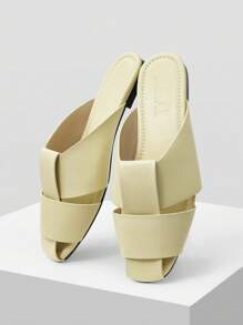 MOTF PREMIUM COMFORTABLE CASUAL VERSATILE WHITE FLATS - Yellow - View 4