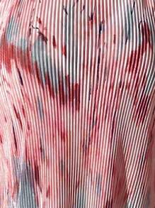 Celisse Spring And Summer Casual Pleated Elastic Waist Fish Tail Hem Long Skirt With Random Prints Maxi Skirt Fall Cloth For Women