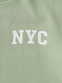 SHEIN Explorewe 1pc Boys' Casual Loose Floral Print T-Shirt, Summer - Green - View 5