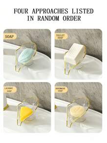 1 件陶瓷自排水皂盒 - 豪华浴室收纳盒，带高架板条设计，无积水皂架，适用于条状和液体皂，快干倾斜托盘，适用于淋浴、水槽台面和水疗装饰，防霉家居升级 - 优质肥皂节省器，适用于夏季潮湿环境