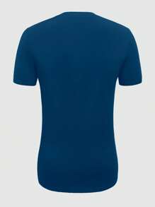 SHEIN Manfinity Dauomo 男士休闲百搭纯色短袖 T 恤