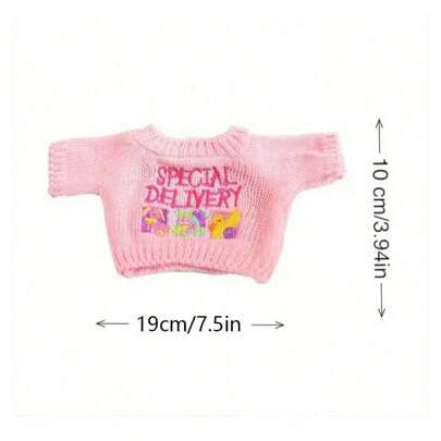 可爱口号图案宠物毛衣服饰