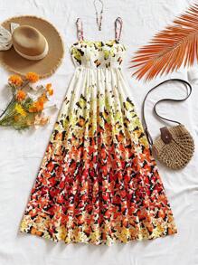 Soleia Robe de vacances avec nœud papillon