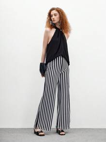 CUCCOO BIZCHIC Women Summer New Stone Texture Embossed Solid Color Square Toe Metal Chunky Heel All-Match Versatile Commuter Black Ladies High Heel Sandals Slippers Office Workwear Fashion - Black - View 10