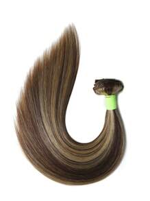 P4/27 Highlight Clip In Hair Extensions Real Human Hair, 20 Inch Remy Human Hair Clip In Extensions, Invisible Natural Straight Seamless Clip Ins Hair Extensions - SP4/27 - View 6