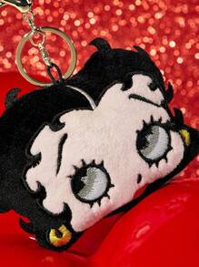 Betty Boop x SHEIN Cute Big Head Doll Keychain, Bag Charm, Wallet Pendant,Gift Ideas,Party,Holiday,Valentine's Day