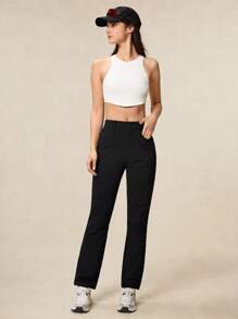 OutZeal 女款弹性防水修身徒步裤，多口袋，抗撕裂尼龙，适合徒步旅行