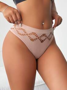 SHEIN Set de 6 tangas sin costuras para mujer, de moda para el verano