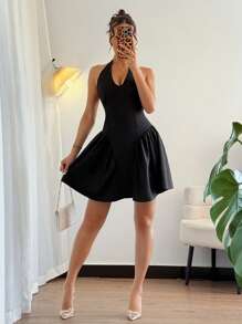 Chiquease Upscale Bow Accent Dress, Summer Mini Formal Dress