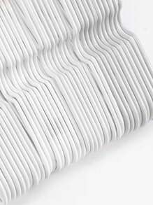 Modern Pink & White Stainless Steel Clothes Hangers, 5/10/20/40 Pack Non-Slip Heavy Duty Hangers For Tops/Blouses/Dresses, Space-Saving Minimalist Design Spring-Summer Wardrobe Organizer