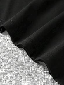 SHEIN Manfinity Dauomo Men's Casual Simple Solid Color T-Shirt, Suitable For Summer