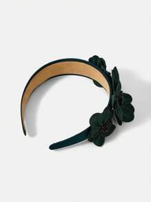 MOTF PREMIUM Diadema de ala ancha con diseño de flores, vincha de pelo versátil