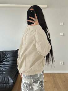 StreetHx Women's Lightweight Spring Softshell Jacket, Long Sleeve - Apricot - View 5