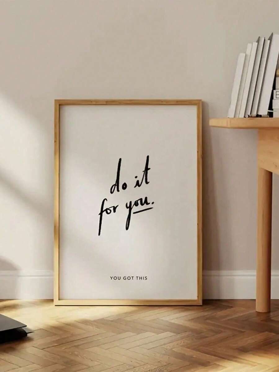 1 tấm áp phích vải canvas không khung, nghệ thuật hiện đại, tranh in Do It For You, tranh in tường truyền cảm hứng, quà tặng lý tưởng cho hành lang phòng ngủ phòng khách, nghệ thuật treo tường, đồ trang trí tường, đồ trang trí mùa đông, trang trí phòng - Nhiều màu - Xem 1