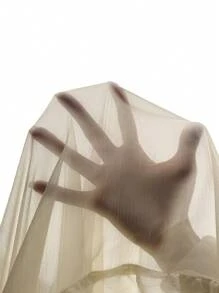 SHEIN ICON Layered Ruffled Hem Chiffon Skirt With Train - Beige - View 7