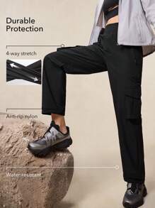 OutZeal Pantalones de senderismo para mujer, unicolor Out Zeal, moda adecuada para el verano para senderismo