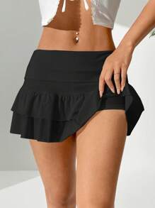 Comfortcana 女士纯色迷你裙