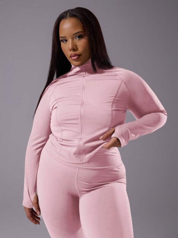 MUSERA Veste de sport zippée pour femmes grande taille pour la salle de gym, l'entraînement, les activités, le printemps, l'aéroport