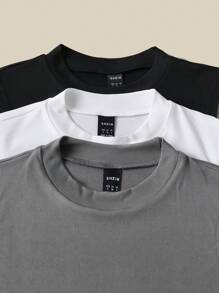 Chiquease Set de 3 camisetas deportivas informales sin mangas para mujer, tops de punto suave y elástico de unicolor