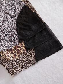3pcs/Pack Plus Size Women Leopard Print Comfy Boxers