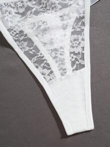 MidnightGlam 3pcs Women's Sexy Lace Thong Panties