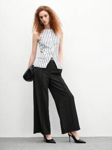 CUCCOO BIZCHIC Eleganckie, minimalistyczne, jednokolorowe buty damskie z odkrytymi plecami i wysokim obcasem