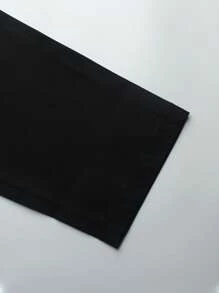 Manfinity CasualCool Men's Contrast Color Short Sleeve Polo Shirt And Pants Casual Commuter Suit Men Outfit Men Designer Outfits Outfit For Man Black Outfits For Men Men Outfits