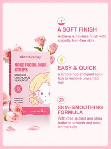 Strisce depilatorie per il viso alla rosa di SlowSunday