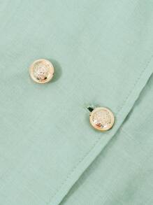 2件套少女背心上衣和直筒裤套装