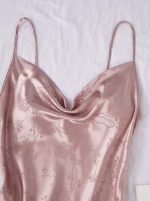 SilkySpell Women Jacquard Multi-Pieces Pajama Set, Fall Winter Clothes - Dusty Purple - View 6