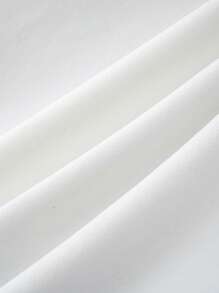 Manfinity Joysei 标准尺寸男士星星图案白色圆领 T 恤（材质） - 白色 - 查看 6