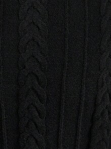 SHEIN MOD Women's Apricot Twist Sweater Dress, Women's Winter Dress, Women's Halloween Dress, Homecoming Dress, Women's Brunch Dress, Women's Elegant Dress,Thanksgiving Dress,Party Women Dresses - Black - View 5