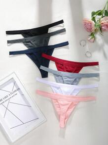 7pcs Seamless Sexy Underwear G-String Set - Multicolor - View 2