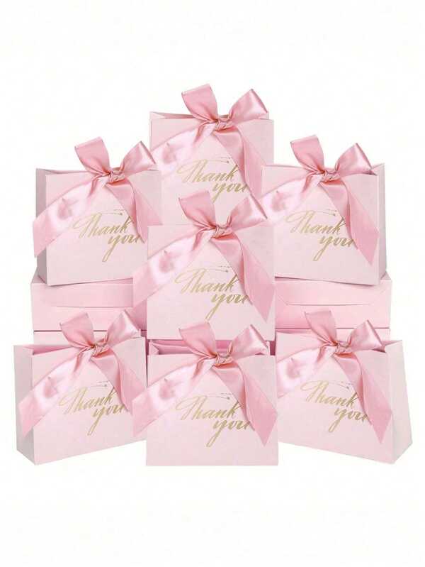 SHEIN 5*10pcs Paper Mini Gift Boxes, Wedding Blank Candy Boxes, Birthday Small Party Gift Box Packaging, Party Favors, Birthday Decor, Party Gift Decor, Wedding Decor, Party Supplies,Graduation Season Party Supplies