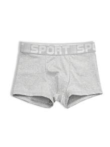 Shein Underwear&Sleepwear Basics 3 pezzi Boxer brief morbidi e comodi con patchwork di lettere per ragazzo pre-adolescente
