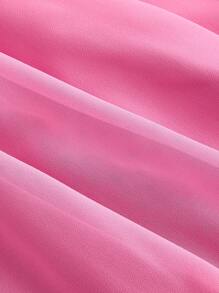 SHEIN MOD Solid Ruched Bust Cami Dress