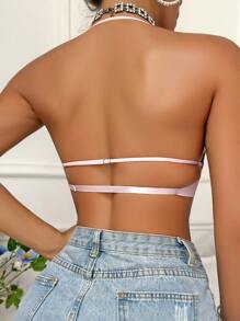 Sexy Backless Seamless Bra, Convertible Straps For Wedding Dress And Intimates - Pink - View 3