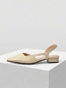 MOTF PREMIUM POINTED TOE SLINGBACKS FLATS - Apricot - View 3