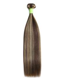P4/27 Highlight Clip In Hair Extensions Real Human Hair, 20 Inch Remy Human Hair Clip In Extensions, Invisible Natural Straight Seamless Clip Ins Hair Extensions - SP4/27 - View 4