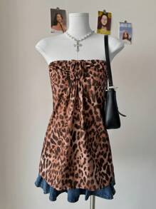 SHEIN EZwear Top corto sexy de primavera estilo Y2K para mujer, de moda