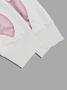 Manfinity EMRG Men's Casual Graphic & Letter Print T-Shirt, Spring/Autumn Concert Top - White - View 4