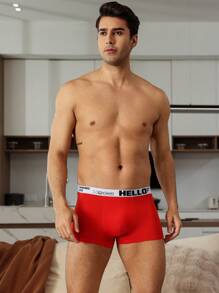 9pcs/Set Men's Minimalist Fashion Boxer Briefs, Suitable For Summer