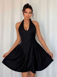 Chiquease Upscale Bow Accent Dress, Summer Mini Formal Dress