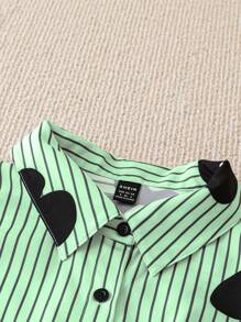SHEIN LUNE Camicia di moda da donna con stampa, adatta per l'estate